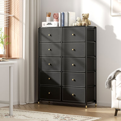 Aemon 88cm W 10 - Drawer Chest of Drawers