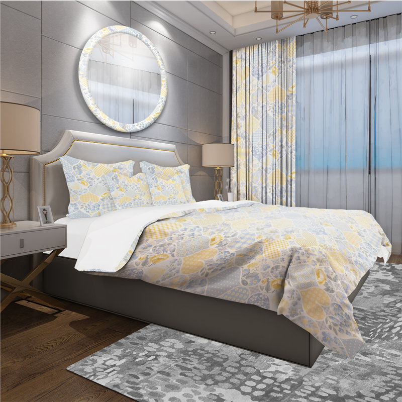 Ensemble de housse de couette, Housse simple + 1 taie décorative
