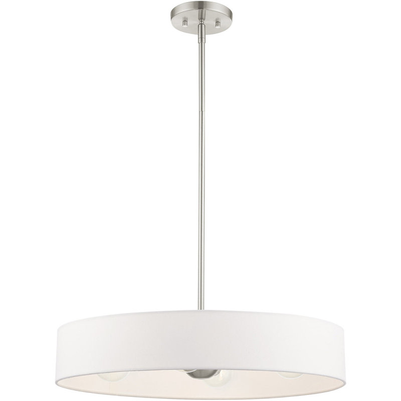 4 - Light Dimmable Drum Chandelier