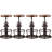 Set Of 4 Antique Industrial Round Bottom Adjustable Height Cafe Coffee Retro Vintage Stylish Water Pipe Design Pub Kitchen Bar Stool-1670684508