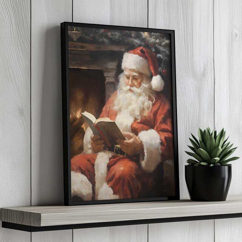 «Christmas Calm» par Jo Moulton, reproduction d'art sur toile, H 17,5 po x l 13,5 po, Doré