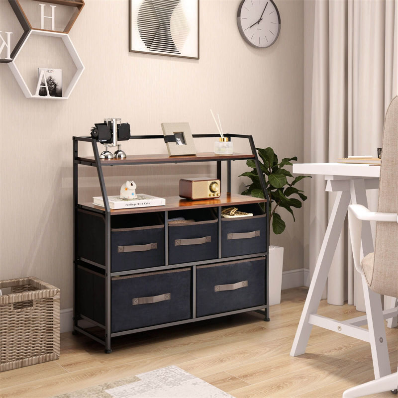84 cm W Chest of 5 Drawers