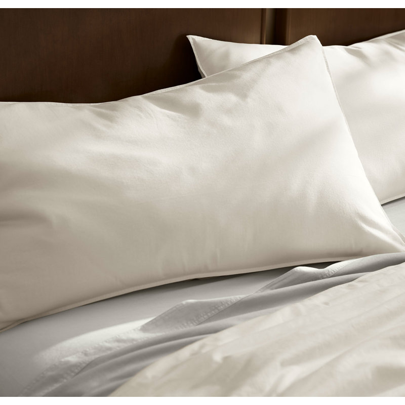 Signature Vintage Washed Duvet Set, King/Cal King Duvet Cover + 2 King Shams, Vintage White