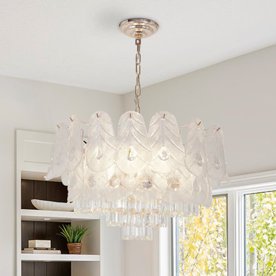 Lustre en cristal 8 niveaux à gradation