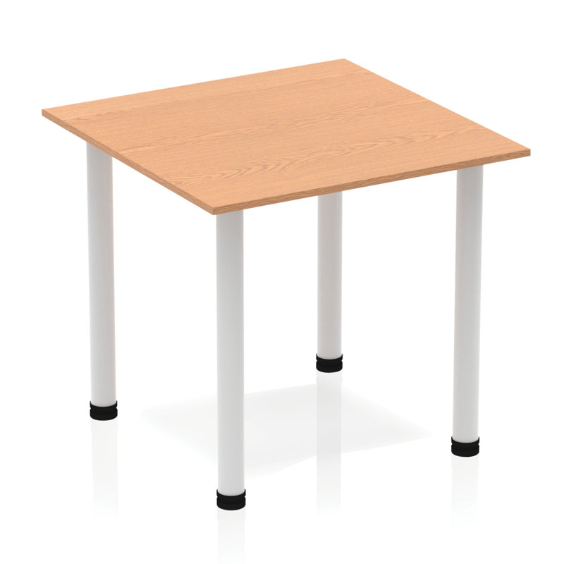 Kyvan 80cm Square Conference Table, Oak