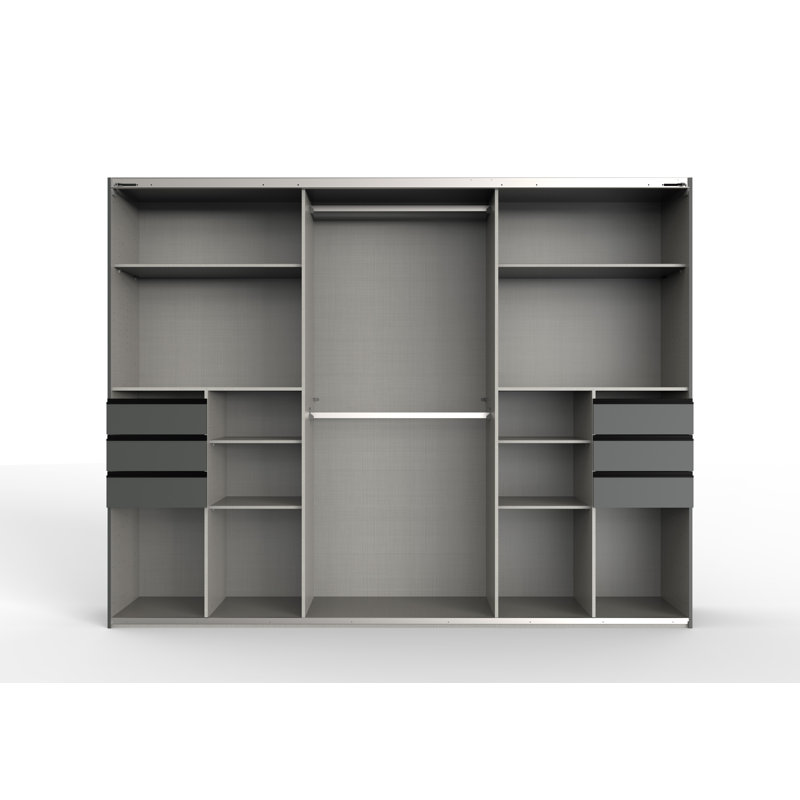 Wyler 3 Door Manufactured Wood Wardrobe, White