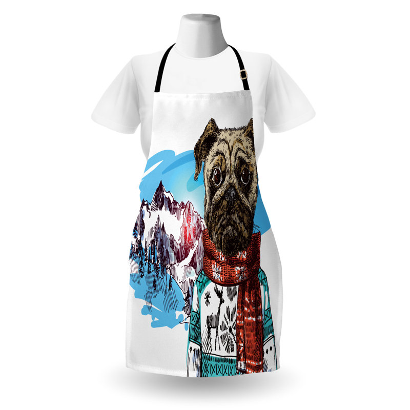 No Pattern Bib Apron