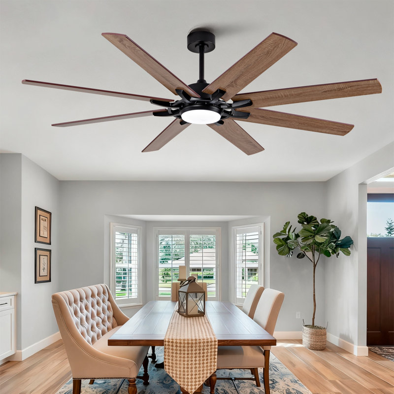 Ventilateur de plafond 72 pales 72 "avec télécommande et lumière DEL