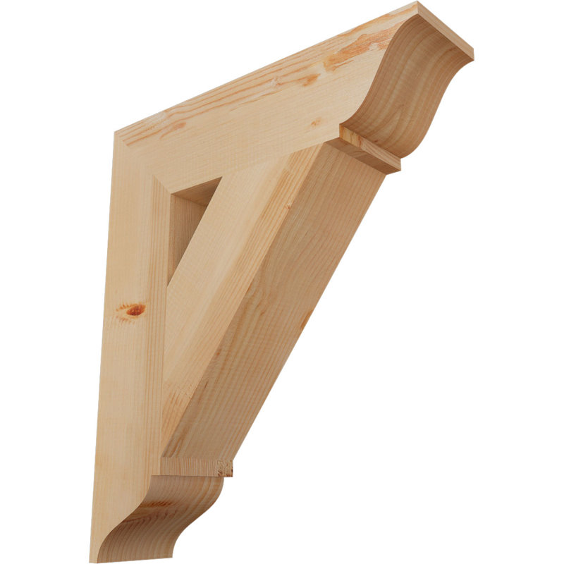Support traditionnel, H 28 po x l 5,5 po x P 24 po, Douglas (lisse)