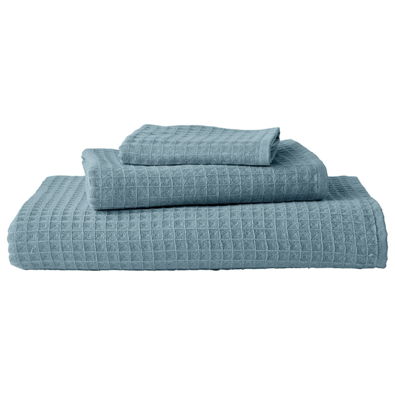 Waffle Twist Waffle Hand Towel, Eucalyptus