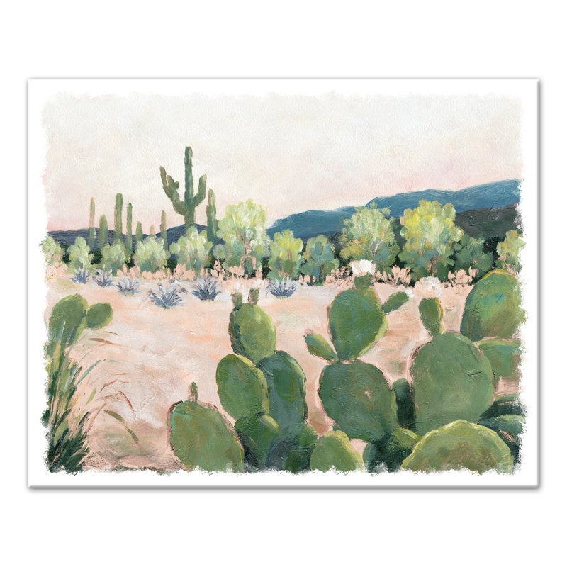 Paysage désertique rêveur-reproduction d’art sur toile, H 16 po x l 20 po x P 1,25 po