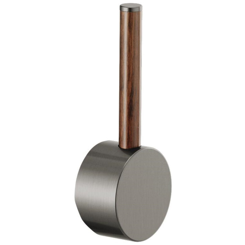 Odin® Smarttouch Semi-Professional Kitchen Faucet, Wood Lever Handle, Luxe Steel