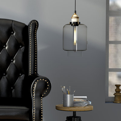 1 - Light Antique Brass Jar Pendant