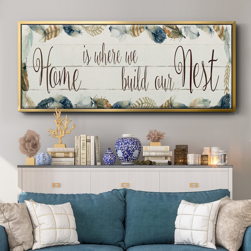 Home Nest- Framed Canvas
