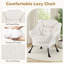Chaise d'appoint moderne avec repose-pieds pliable et coussin de tête-1321982977