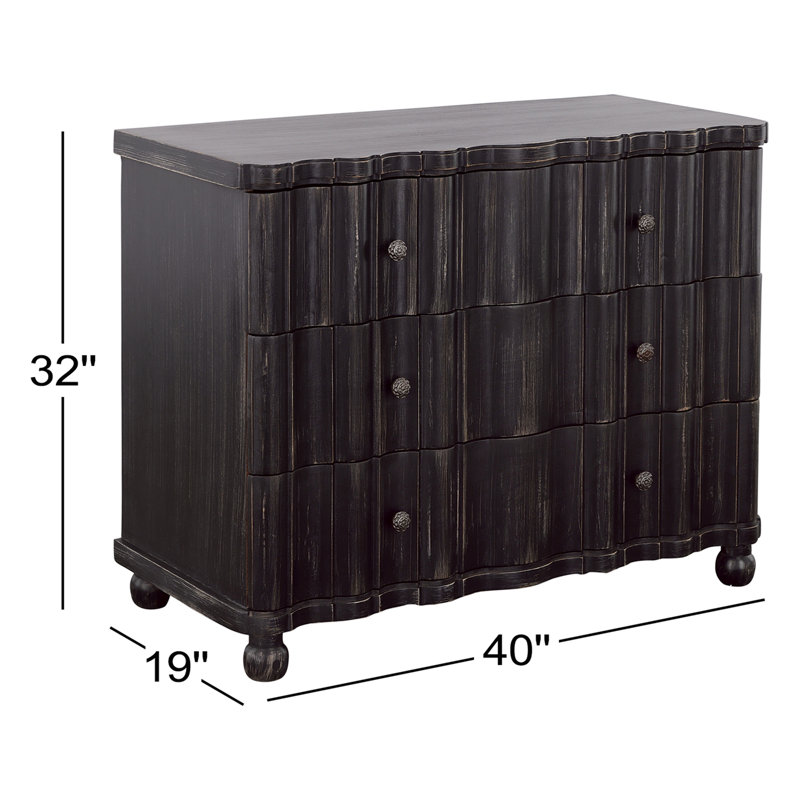 Commode d'appoint en bois massif Camishia