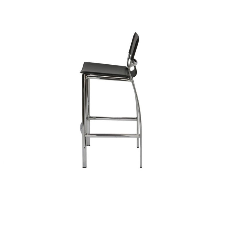 Tekenya Steel Accent Stool, Black