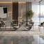 Ezio Glass Dining Table-591795831