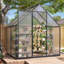 Pavillon de jardin en acier L 6 pi. D Ft Outdoor Serre
