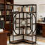 Présentoir de style industriel, bibliothèque, bibliothèque d'angle