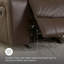 Fauteuil inclinable standard berçant en cuir Olara