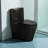Modern One-Piece Toilet With Dual Flush, Soft Close Seat, Comfort Height, Ceramic-128993257