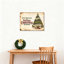 «Vintage Christmas Tree And Memories», ensemble de 1 reproduction d'art sur toile tendue