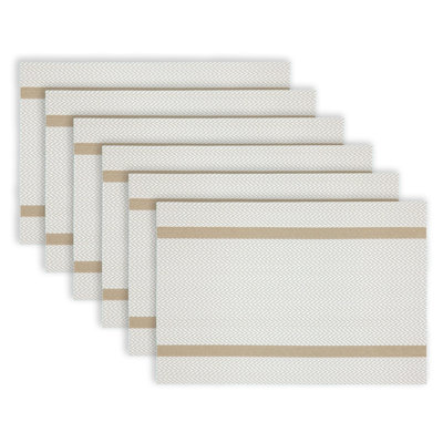Zulmira Vinyl Striped Rectangle Placemat