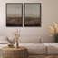 «Earthen Layers Abstract Earth Tone», 2 pièces sur toile-98464599-98464600