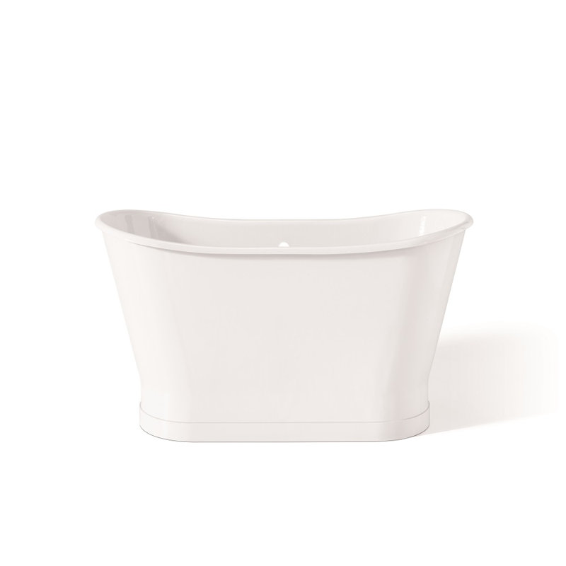 Balmoral 68'' L Freestanding Soaking Bathtub, White Interior with White Exterior