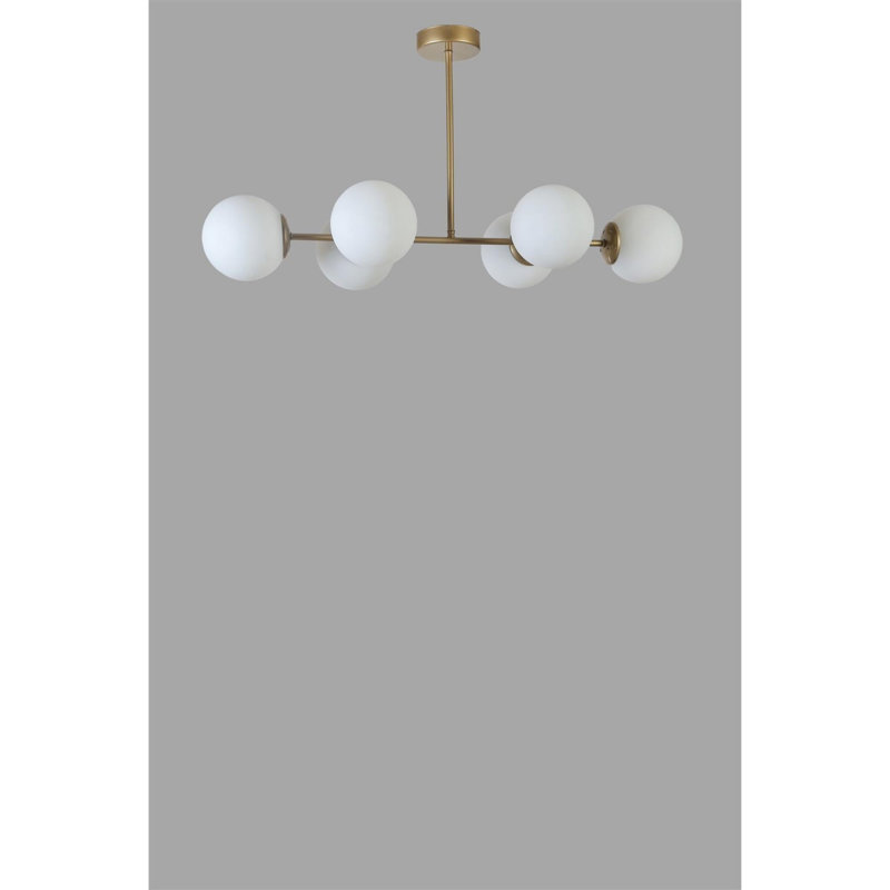 Chandle Chandelier, Gold/White