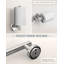 Ensemble de quincaillerie de salle de bain 5 pièces Radius en nickel brossé-126538047