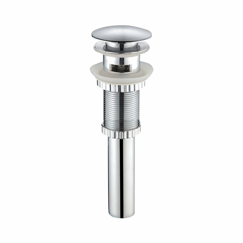 Drain escamotable pour lavabo de salle de bain exquis avec trop-plein, Chrome