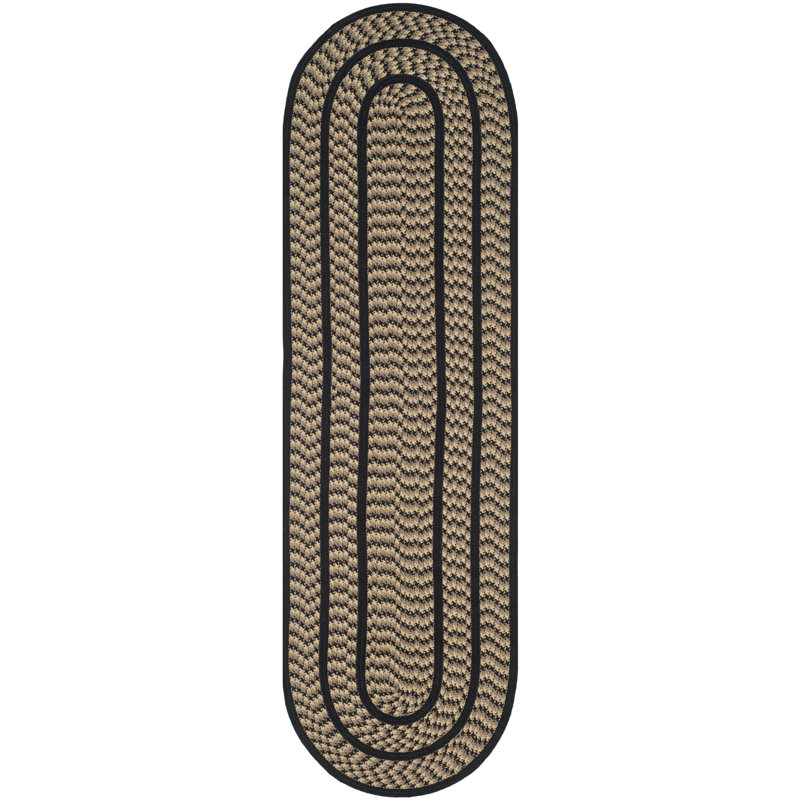 Tapis performance géométrique tissé à la main Georgina, Ovale 2 pi 3 po x 8 pi