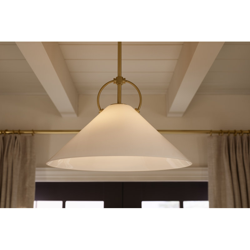 Kernen By Studio McGee 14 in. Pendant, Brushed Moderne Brass