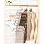 Cintre pour pantalons pliable en acier inoxydable-517822680
