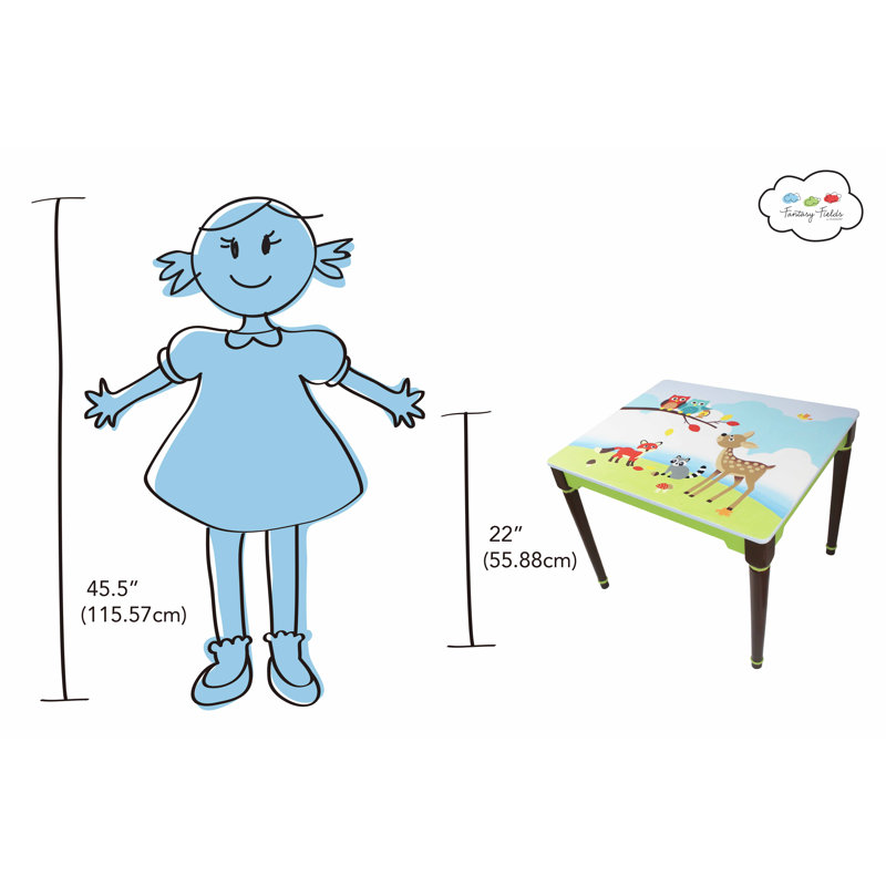 Enchanted Woodland Kids Rectangular Play Or Activity Table