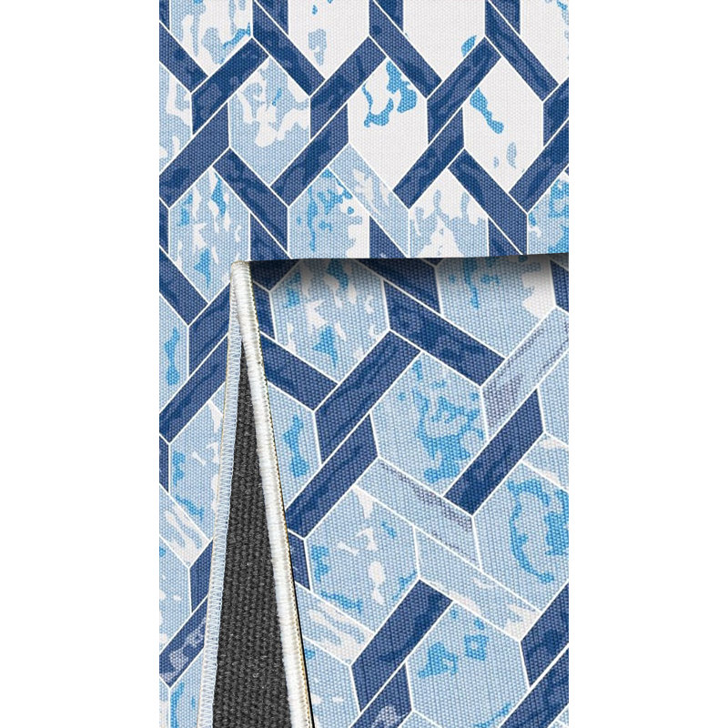 Tapis en coton Deonte, Tapis de couloir 3 pi 11 po x 9 pi 10 po