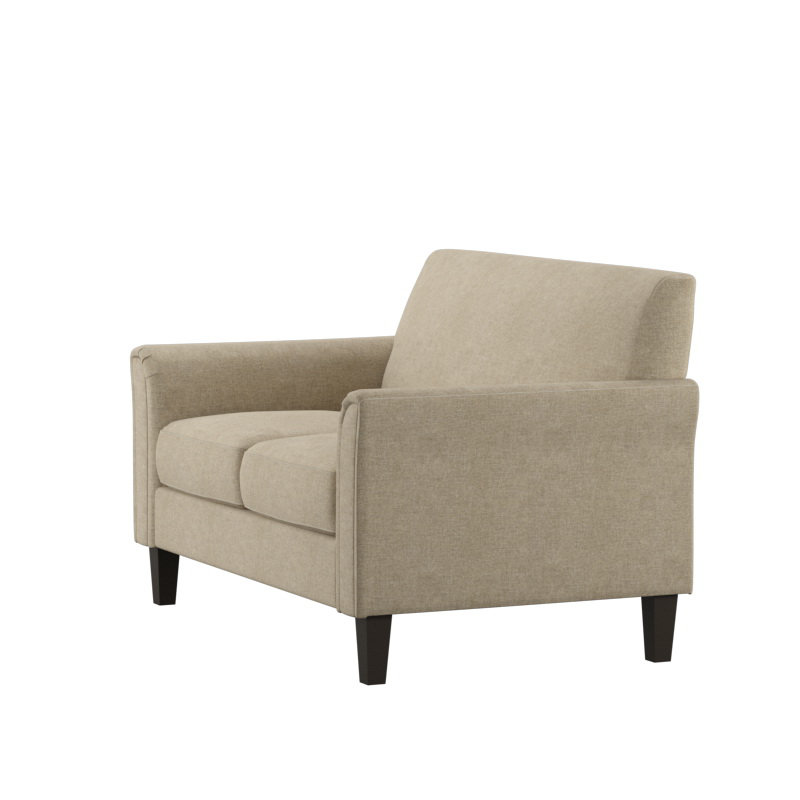 Ginnia Upholstered 55.75'' Loveseat, Beige