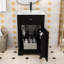 Meuble-lavabo de salle de bain avec lavabo en céramique, armoire à fermeture en douceur, tablette réglable et support de rangement-479431532