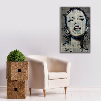 «Cheeky» par Loui Jover, art mural sur toile