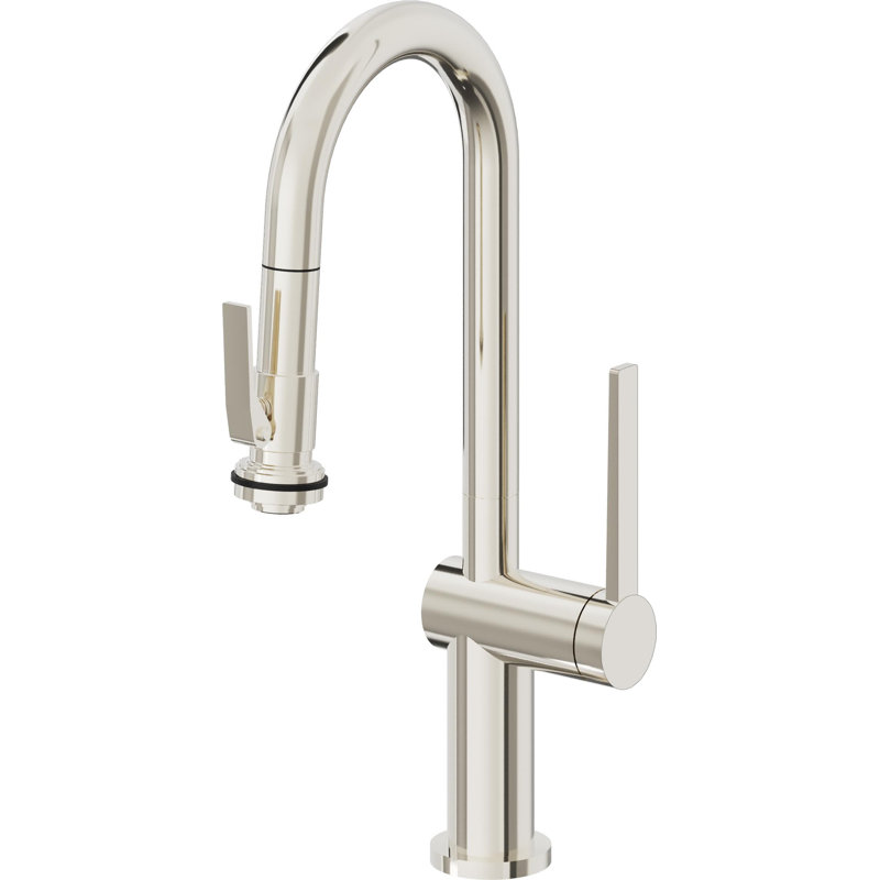 La Spezia Kitchen Faucet, Polished Nickel