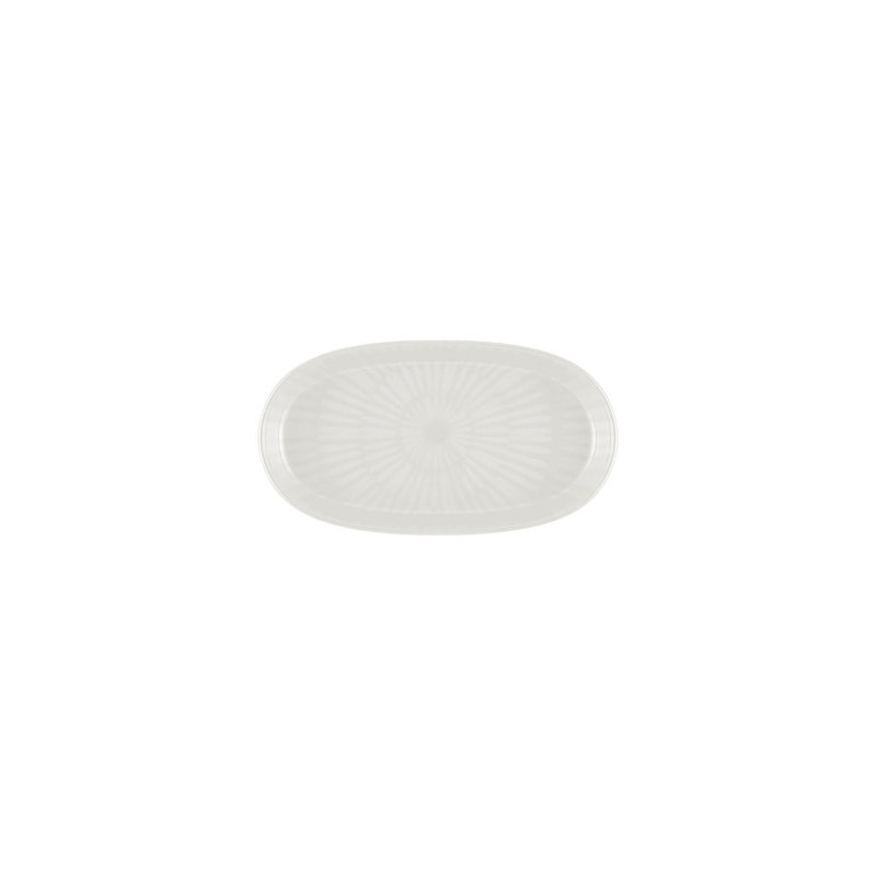 Elegant Ceramic Platter, Cream Color, 3.9 x 6.7 x 1.6 inches | 100% High-Quality Ceramic, Perfect for Serving Appetizers & Desserts | Stylish Design for Home Entertaining & Kitchen Décor