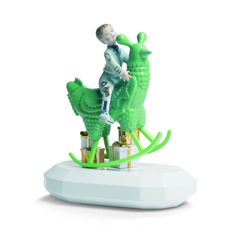 The Rocking Chicken Ride Figurine