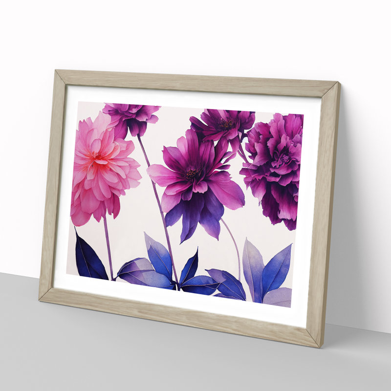 Artful Monkey - Single Picture Frame Print, 64cm H x 46cm W x 2cm D, Walnut Framed