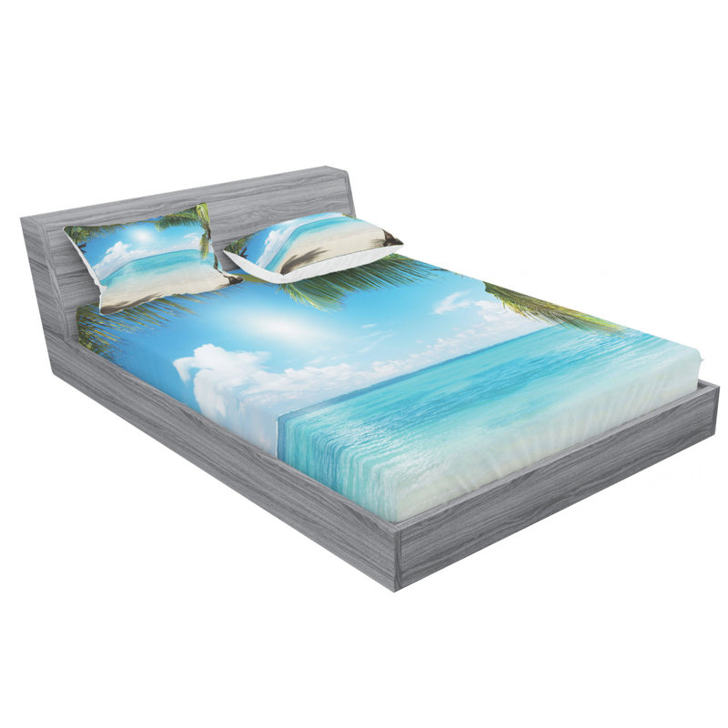 Microfiber Sheet Set, Queen Sheet Set with Fitted Sheet