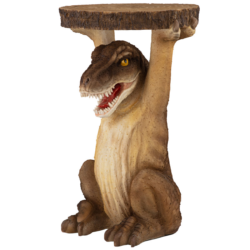 Tyrant T-Rex Dinosaur Sculptural Resin Side Table