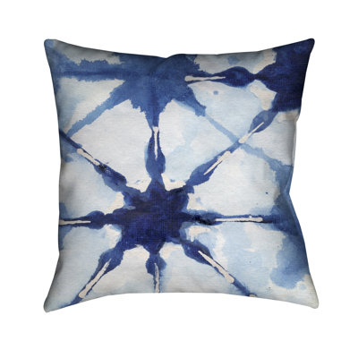 Coussin extérieur bleu Shibori II Shibori