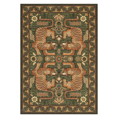 Tapis à imprimé animal vintage pour la lessive, la chambre à coucher et le salon