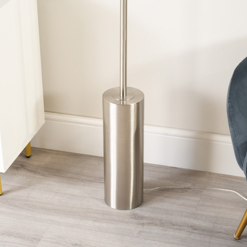 Alizander 150cm Traditional Floor Lamp, Antique Brass, Cream